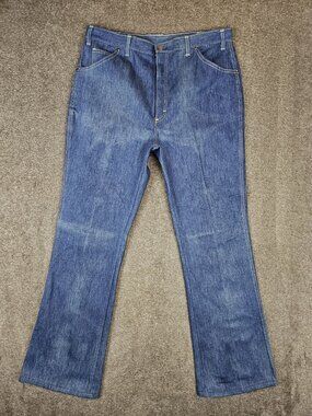 VTG NWT Challenger Kmart Flare Western Cut Jeans Mens 38x32 (35x32) Medium Blue